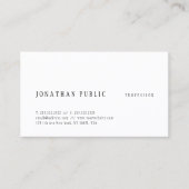 Creative Simple Design Elegant Sjabloon Moderne Visitekaartje (Voorkant)