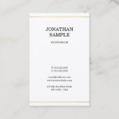 Creative Simple Design Modern Gold Blik Trendy Visitekaartje (Voorkant)
