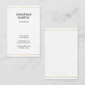Creative Simple Design Modern Gold Blik Trendy Visitekaartje (Voorkant / Achterkant)