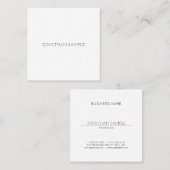 Creative Simple Design Modern Platform Professiona Vierkante Visitekaartje (Voorkant / Achterkant)