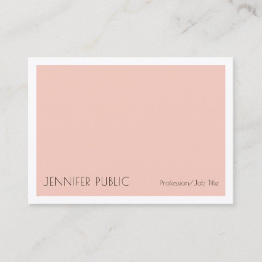 Creative Simple Design Trendy Moderne Sjabloon Visitekaartje (Voorkant)