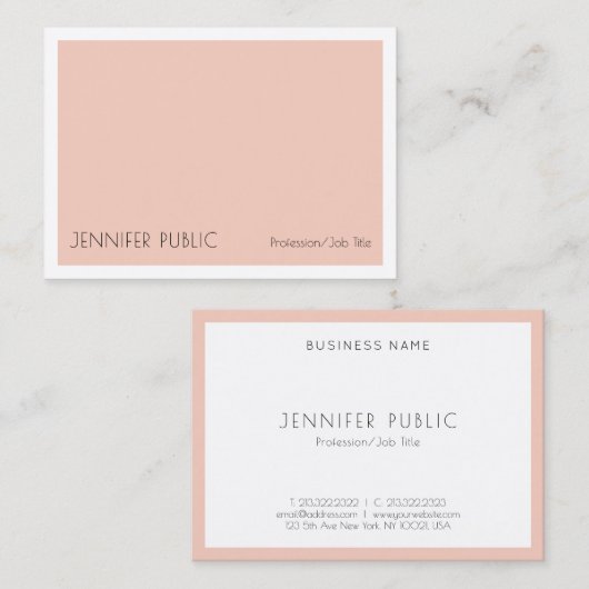 Creative Simple Design Trendy Moderne Sjabloon Visitekaartje (Voorkant / Achterkant)