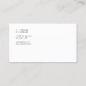 Creative Simple Design White Sjabloon Modern Visitekaartje (Achterkant)