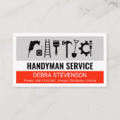 Creative Simple Handyman Tools Layer Visitekaartje (Voorkant)