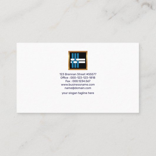 Creative Simple Innovative Structural Engineer Visitekaartje (Achterkant)