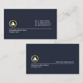 Creative Simple Minimalist Checkbox Company CEO Visitekaartje (Voorkant / Achterkant)