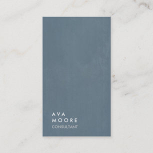 Creative Simple Plain Blue Grey Trendy Consultant Visitekaartje