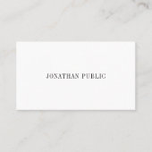 Creative Simple Plain Elegant Professional Visitekaartje (Voorkant)