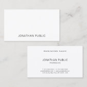 Creative Simple Plain Elegant Professional Visitekaartje (Voorkant / Achterkant)