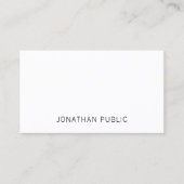Creative Simple Plain Elegant Professional Visitekaartje (Voorkant)