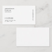 Creative Simple Plain Modern Minimalistisch Elegan Visitekaartje (Voorkant / Achterkant)