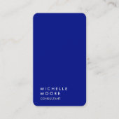 Creative Simple Plain Phthalo Blue Trendy Visitekaartje (Voorkant)