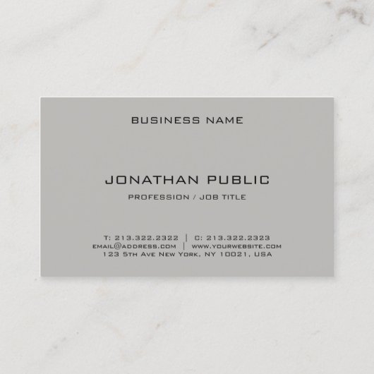 Creative Simple Professional Design Modern Trendy Visitekaartje (Achterkant)