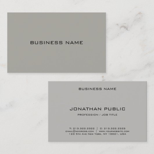 Creative Simple Professional Design Modern Trendy Visitekaartje (Voorkant / Achterkant)