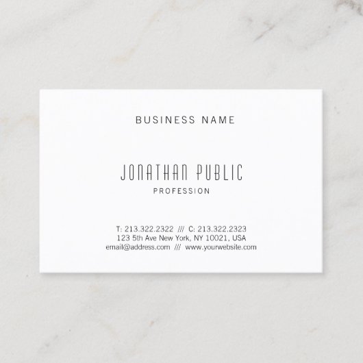 Creative Simple Professional-Sjabloon Visitekaartje (Voorkant)