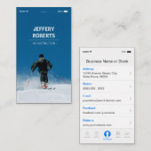 Creative Skiing Ski Coach Instructor Visitekaartje (Voorkant / Achterkant)