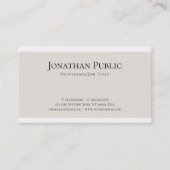 Creative Slank Design Professional Luxe Moderne Visitekaartje (Voorkant)