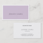 Creative Slank Design Trendy Violet Paarse Luxe Visitekaartje (Voorkant / Achterkant)