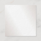 Creative Slank Modern Design Silver-look Luxe Vierkante Visitekaartje (Achterkant)