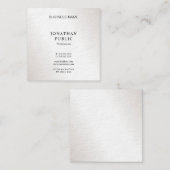 Creative Slank Modern Design Silver-look Luxe Vierkante Visitekaartje (Voorkant / Achterkant)