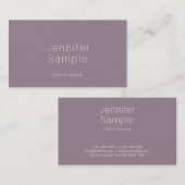 Creative Slank Modern Plain Professional Professio Visitekaartje (Voorkant / Achterkant)