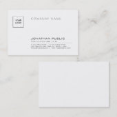 Creative Sleek Ewn Company Logo Plain Trendy Visitekaartje (Voorkant / Achterkant)