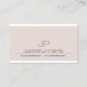 Creative Sleek Modern Elegant Trendy Monogrammed Visitekaartje (Achterkant)