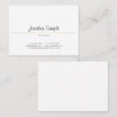 Creative Smart Design Gold Plain Luxury Trendy Visitekaartje (Voorkant / Achterkant)