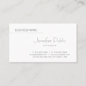 Creative Smart Design Modern Gewoon Professional Visitekaartje (Voorkant)