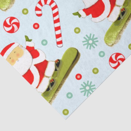 Creative Snowboarding Christmas Gift Tissuepapier (Detail)