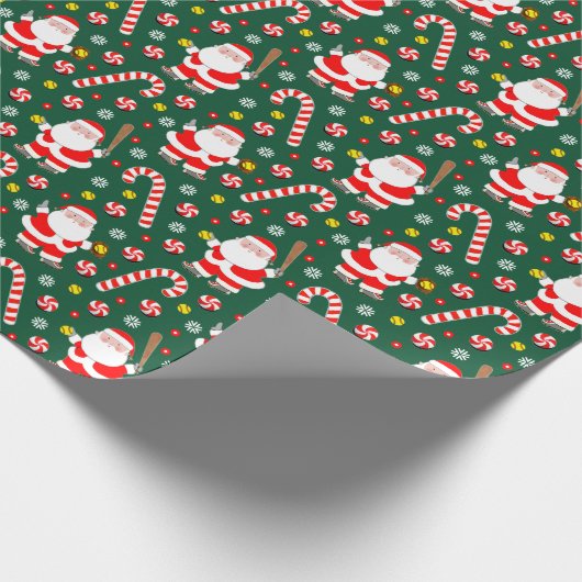 Creative Softball Holiday Gift Cadeaupapier (Hoek)