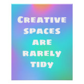 Creative Spaces is een zeldzaam onbeleefd Poster (Voorkant)