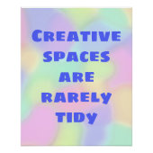 Creative Spaces is een zeldzaam onbeleefd Poster (Voorkant)