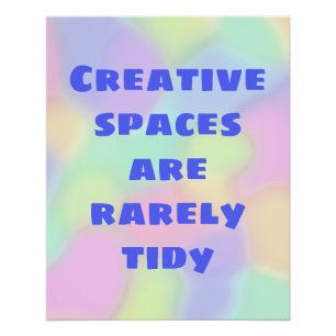 Creative Spaces is een zeldzaam onbeleefd Poster