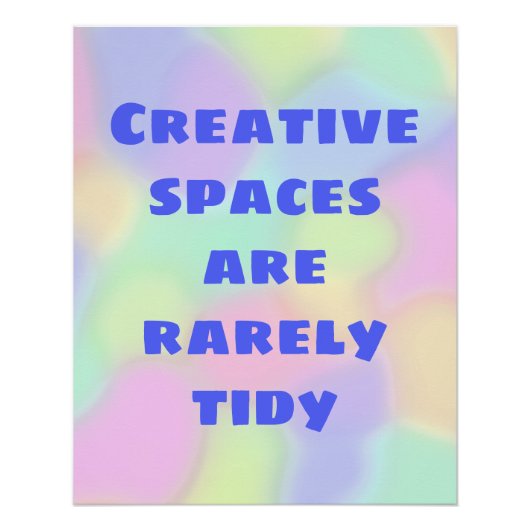 Creative Spaces is een zeldzaam onbeleefd Poster (Voorkant)