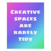 Creative Spaces is een zeldzaam onbeleefd Poster (Voorkant)