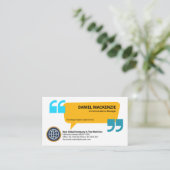 Creative Speech Box Quottion PR Communication Visitekaartje (Staand voorkant)