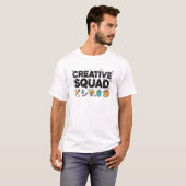 Creative Squad – Grappig T-shirt voor grafisch ont (Voorkant volledig)