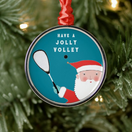 Creative Squash Speler Sport Collectible Metalen Ornament (Boom)