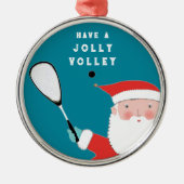 Creative Squash Speler Sport Collectible Metalen Ornament (Voorkant)