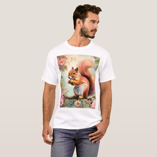 Creative Squirrel T-Shirt Design (Voorkant volledig)