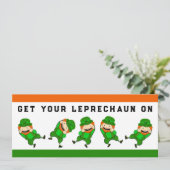 Creative St. Patrick's Day Party Kaart (Staand voorkant)