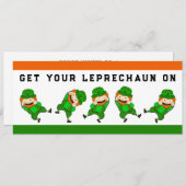 Creative St. Patrick's Day Party Kaart (Voorkant / Achterkant)