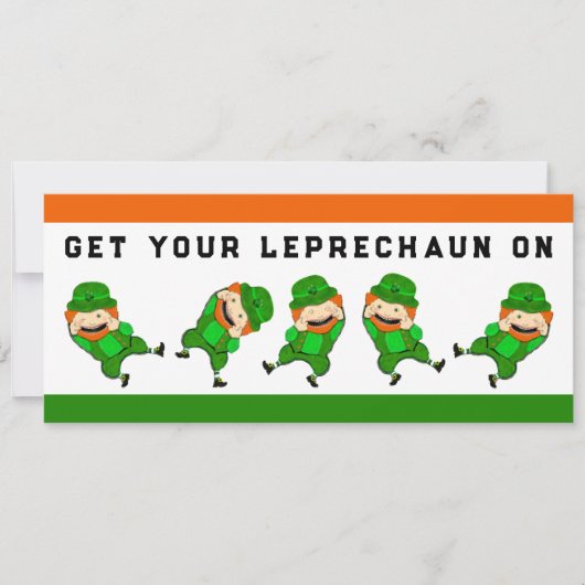 Creative St. Patrick's Day Party Kaart (Voorkant)