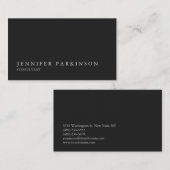 Creative stijlvol, eenvoudig in grijs visitekaartje (Voorkant / Achterkant)