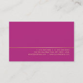 Creative stijlvolle Trendy Silk Finish Modern Luxe Visitekaartje (Achterkant)