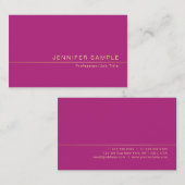 Creative stijlvolle Trendy Silk Finish Modern Luxe Visitekaartje (Voorkant / Achterkant)