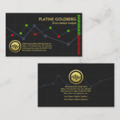 Creative Stock Share Market Graph Money Market  Visitekaartje (Voorkant / Achterkant)