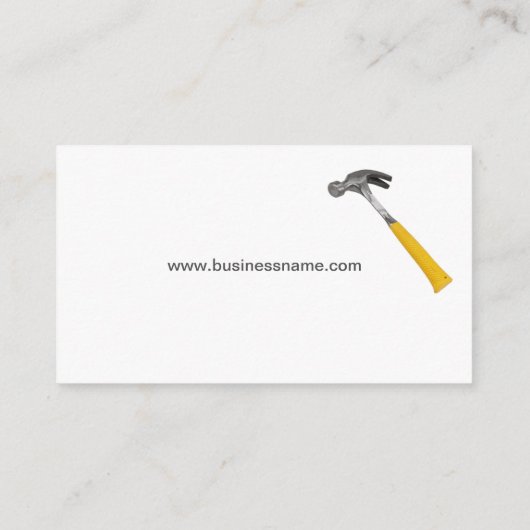 Creative Stone Wall Construction Visitekaartje (Achterkant)