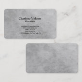 Creative Stone Wall Grey Trendy Plain Stijlvol Visitekaartje (Voorkant / Achterkant)